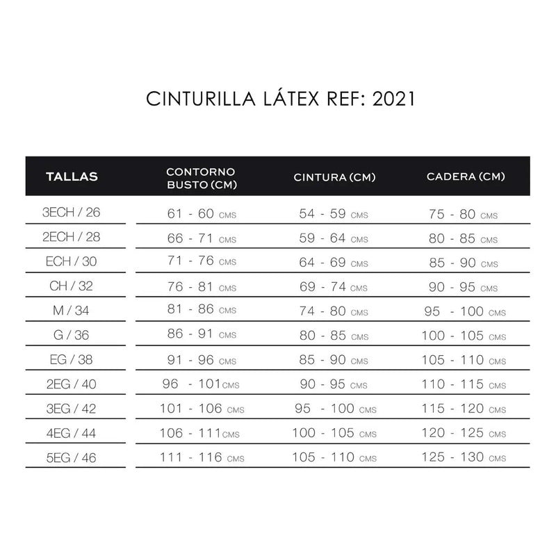 Faja Cinturilla Reductora Ann Chery 2021 Látex 3 Broches Color Beige Talla Eeg/40