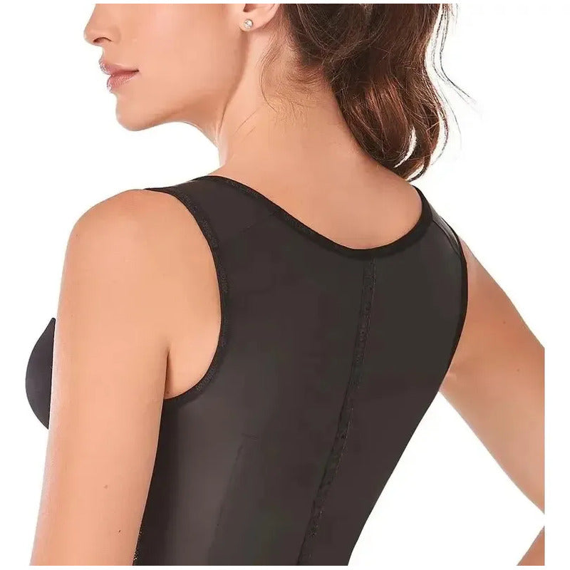 Faja Ann Chery Chaleco De Latex 2027 Modelador Termico Color Negro Talla 3xg