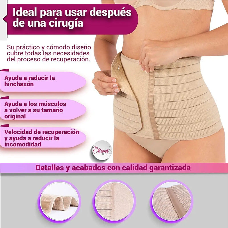 Faja Envolvente Corta Post Parto For Moms Modelo 576