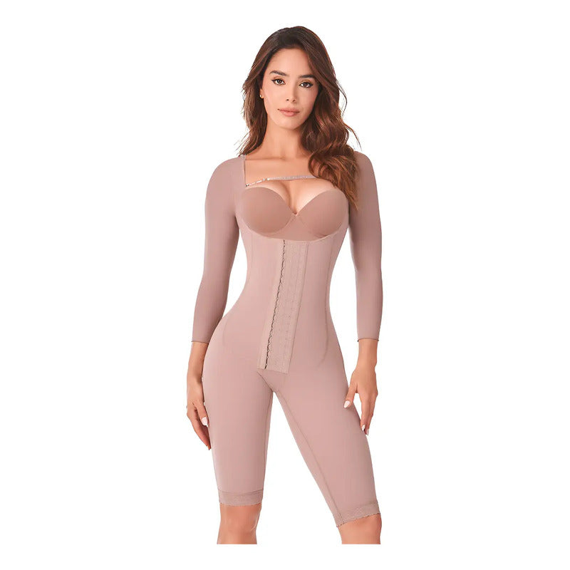 Faja Postoperatoria Con Mangas Ann Chery Comfort Angelique Color Cocoa Talla G/36